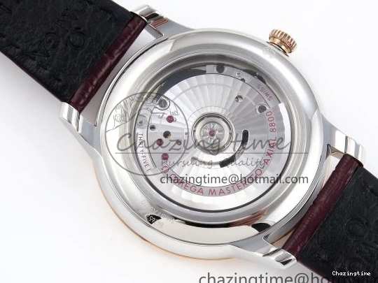 0223 Minimalist De Ville Power Reserve RG MKF 1:1 Best Edition RG Textured Dial on Brown Leather Strap A 7749